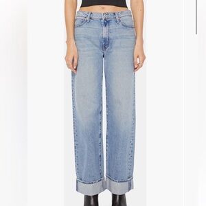 MOTHER The Dodger Skimp High Waist Cuffed Hem Wide Leg Jeans, SIZE 29